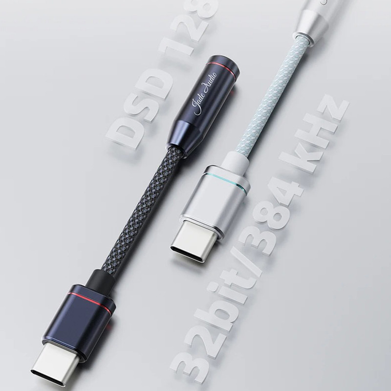 Fiio JadeAudio JA11 USB Type C sang 3,5mm Tai nghe Bộ chuyển đổi tai nghe Cáp USB C USB C sang 3,5 Cáp Aux âm thanh