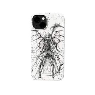 Ốp Điện Thoại Thích Hợp Cho iPhone Cyberpunk Angel iPhone11 Cạnh Thẳng xr Thích Hợp Cho 14 Vỏ Điện Thoại 15pro13 Chống Sốc 12 Vỏ Bảo Vệ 78p ONSI