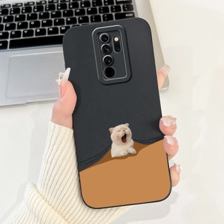 Dành Cho Xiaomi Redmi Note 8 Pro Ốp Lưng Gấu Trúc Đáng Yêu Hoạt Hình Vuông Silicon Chống Sốc TPU Mềm Cho Xiomi Redmi Note 8 Pro Ốp Lưng