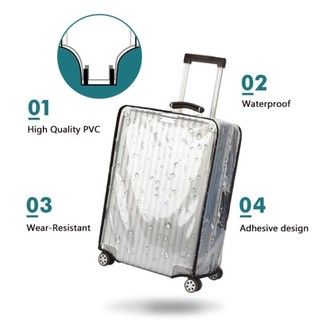 Vỏ bảo vệ hành lý VOIDLESS, Vỏ hành lý du lịch PVC chống thấm nước, Vỏ bảo vệ vali chống bụi trong suốt chống mài mòn 16-28 Inch Hành lý