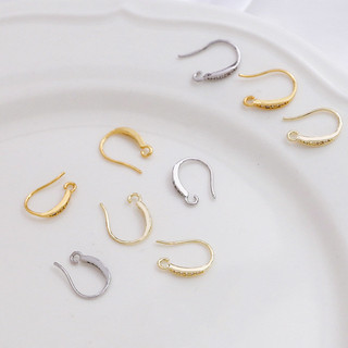 Đồng mạ vàng bảo quản màu nạm Zirconium đơn giản móc tai DIY trang sức thủ công Bông Tai Bông tai phụ kiện chất liệu