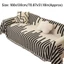 Khăn choàng sofa ROLY, Chăn đi văng thân thiện với da in hai mặt, Vỏ bọc ghế sofa vải Chenille tự nhiên chống trượt