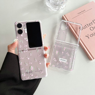 Ốp điện thoại gấp cho Oppo Find N2 N3 Flip Fresh mảnh hoa nhỏ Vỏ điện thoại TPU cứng