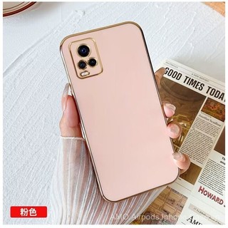 Vivo V2022 V2023 V2024 V2025 V2108 1933 1920 1919 1907 1819 1831 Soft Silicone Straight Edges Luxury Plating Phone Case 995R