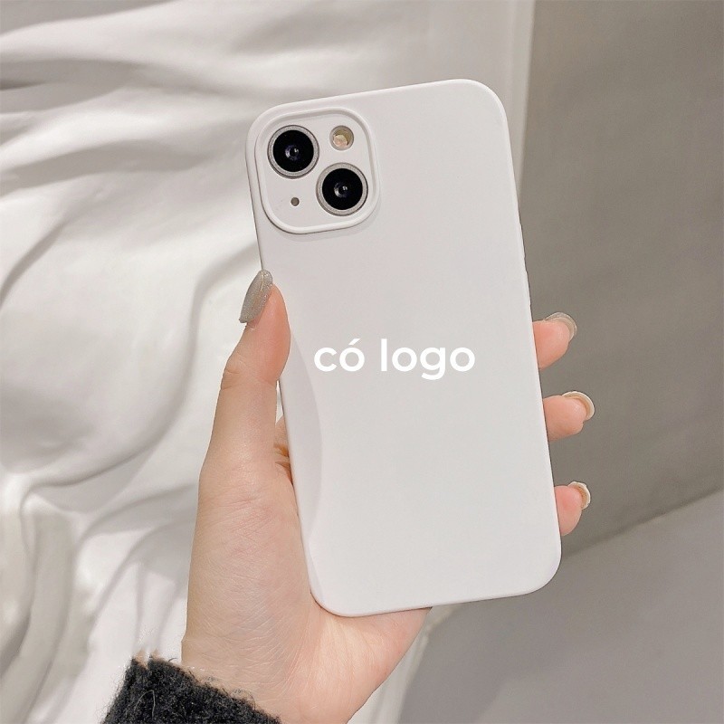 Ốp Silicon Trắng Cho iPhone 17 / 16 / 15 / 14 / 13 / 12 / 11 / Pro max / Plus Chống Rơi Bảo Vệ