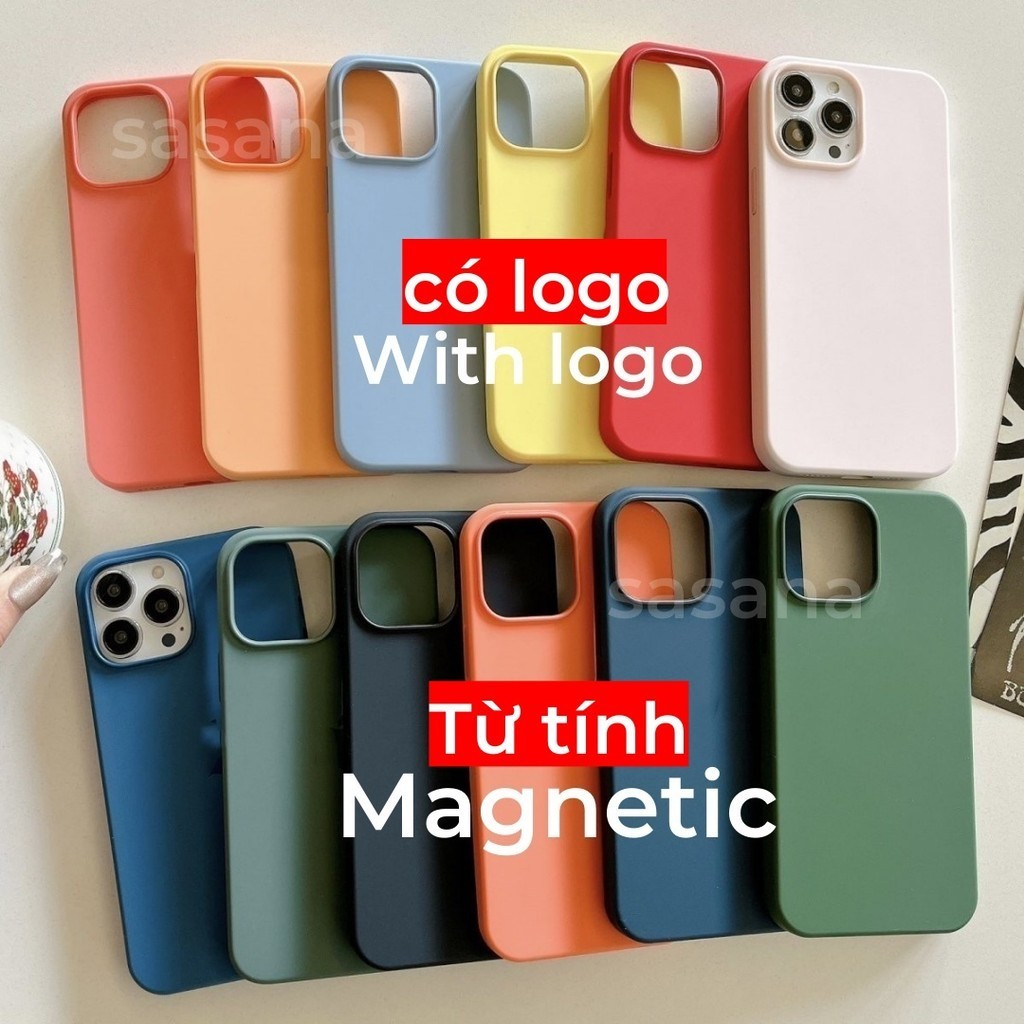 (Chính thức 1: 1) Silicon lỏng từ tính cho iphone 13 / 12 / Promax / pro / mini / Vỏ điện thoại chất lượng cao Bật lên hoạt hình