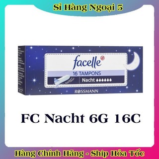 [CÓ CHE TÊN] Băng vệ sinh Tampon Facelle đầy đủ size chuẩn Đức - Date mới Đủ Bill