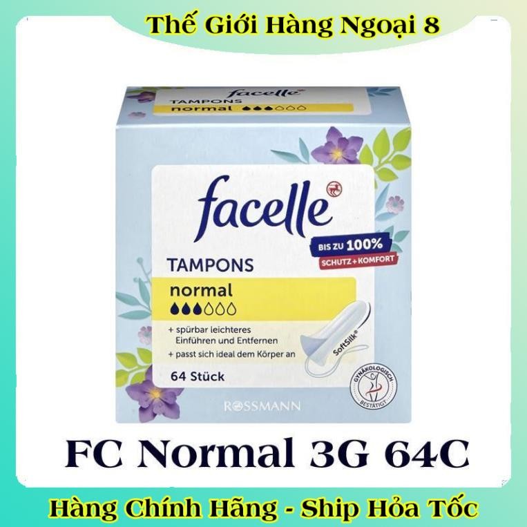 Băng vệ sinh Tampon Facelle đầy đủ size chuẩn Đức - Hàng mới về