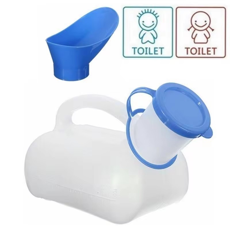 Nam/Nữ Bình Đựng Nước Tiểu Di Động ，Nhà vệ sinh ngoài trời 1000ml，Cho Cả Nam Và Nữ Đi Du Lịch/Cắm Trại/Xe Hơi
