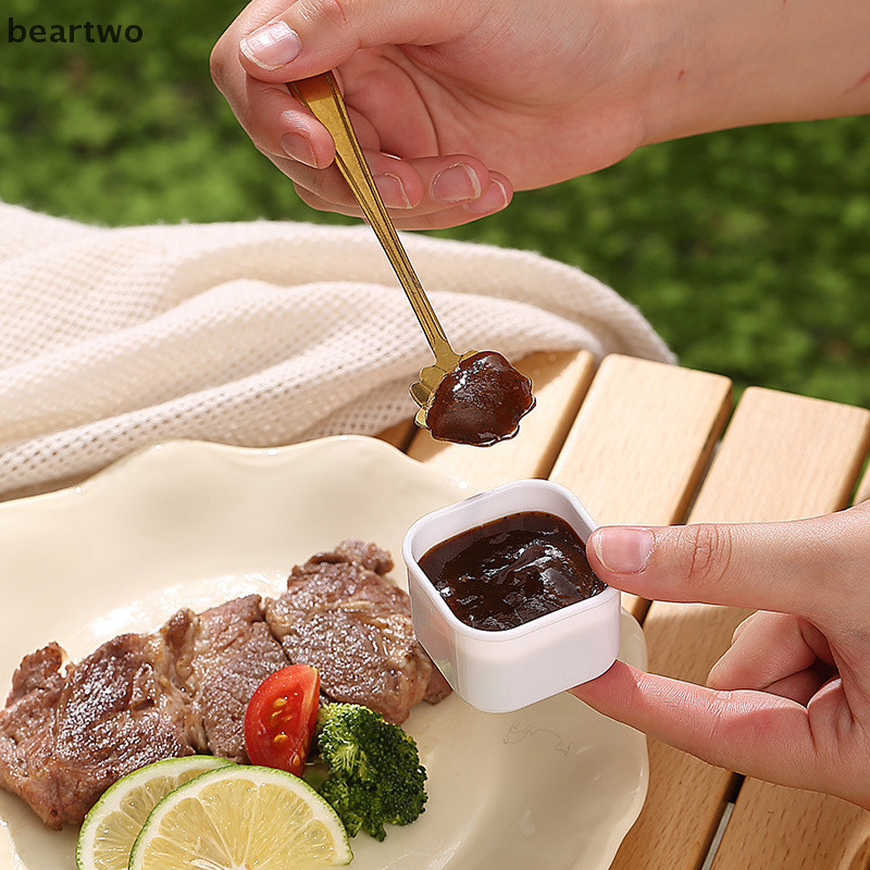 < Beartwo > 1 Cái Hộp Đựng Nước Tương Nhựa Mini Hộp Gia Vị Salad Hộp Đựng Cho Thịt Nướng Ngoài Trời Bento Hộp Cơm Trưa Phụ Kiện Đẹp