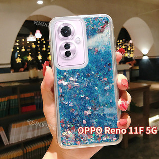 Ốp điện thoại OPPO Reno 11F 5G Bling Liquid Quicksand Glitter Casing OPPO Reno11F Reno11 F Ốp điện thoại silicon trong suốt