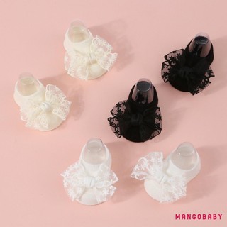 Mg-baby Bé Gái Tất Băng Đô Bộ Xuân Thu Đan Ren Nơ Công Chúa Tất Cho Tiệc Cưới Cho Bé Tắm