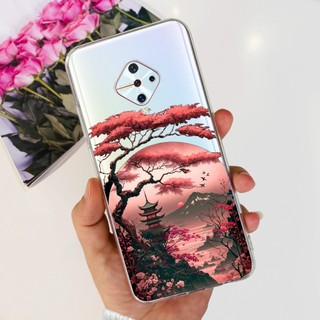 Dành Cho Vivo S1 Pro 1920 Ốp Lưng Hoa Phổ Biến Mềm Trong Suốt Silicon Điện Thoại Cho Vivo X50 Lite Ốp Lưng V1937 Y9s Vỏ Bảo Vệ