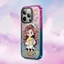 CASECASE X Cô Gái Lấp Lánh Hút Từ Tính Ốp Lưng Acrylic Cứng Cho Apple IPhone 12 13 14 15 16 Pro Max Plus Có Hộp