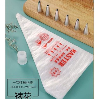 [HÀNG CÓ SẴN] Túi Bắt Kem Nilong 3 Kích Cỡ Túi Trang Trí Bánh Kem Cookie Bộ Dụng Cụ Làm Bánh 100 Cái FE123
