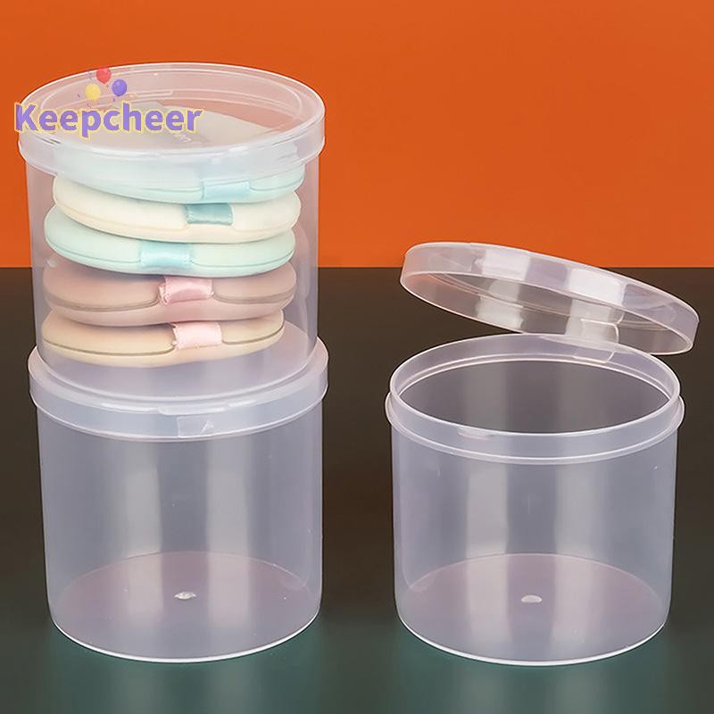 [Keepcheer] Hộp Nhựa Cho Tam Giác / Tròn / Vuông Puff Bọt Biển Trong Suốt Túi Đựng Mỹ Phẩm Du Lịch Di Động [Mới]