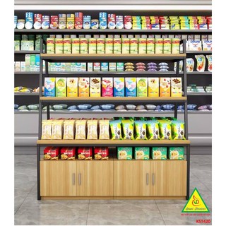 Kệ trưng bày rau củ quả, sản phẩm, hàng hóa bằng gỗ MDF KST420 - NỘI THẤT LẮP RÁP VIENDONGADV