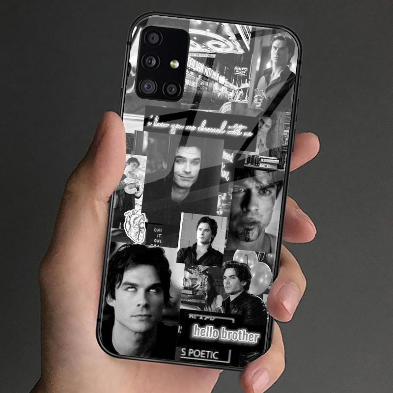 Nhật Ký Ma Cà Rồng Damon Salvatore Kính Cường Lực Ốp Lưng Điện Thoại Samsung Galaxy A11 A14 A20 A30 A22 A32 A33 A34 A40 A42 A51 4G A52 A53 A54 A70 A71 A72 A73 5G Cover