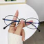 【 -0~-400 ° 】 Kính gọng nhỏ dây vàng mới dành cho nam và nữ, trơn, có thể kết hợp với cận thị, kính chống ánh sáng xanh cổ điển hình bầu dục kim loại độ