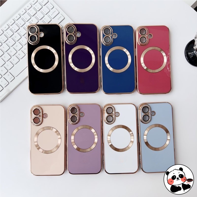 Ốp Điện Thoại Từ Tính Sang Trọng Cho Realme Note 60 50 GT X7 Pro Ultra Neo5 SE Neo3 Neo2 GT5 GT2 Pro Explorer Master Mạ Bao Sạc Không Dây Vỏ Mềm Bóng