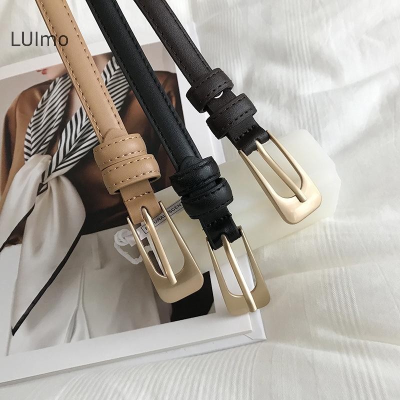 Thắt Lưng Nữ Luimo Vintage Tối Giản Mỏng Thắt Lưng Thường Ngày Đa Năng Thắt Lưng Cho Váy Quần Jean Trang Trí Thắt Lưng SBS