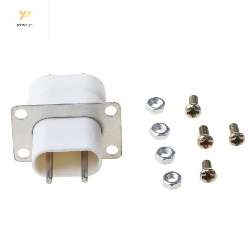 Ppy Home Lò vi sóng điện tử Lò vi sóng Magnetron Dây tóc 4 chân Bộ chuyển đổi ổ cắm màu trắng