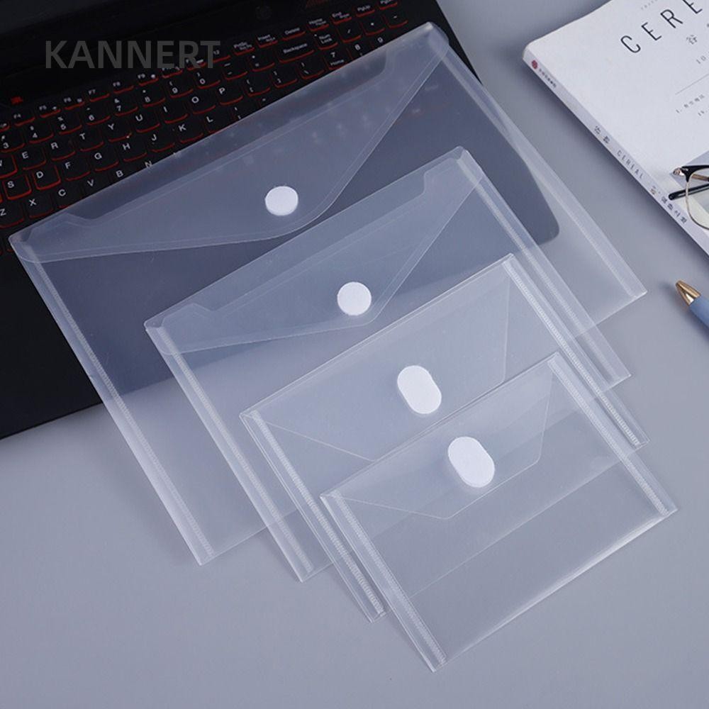 Thư mục tập tin KANNERT, Túi đựng hồ sơ chống nước trong suốt, Nhựa dày A4 / A5 / A7 / A8 Học sinh sắp xếp làm đầy