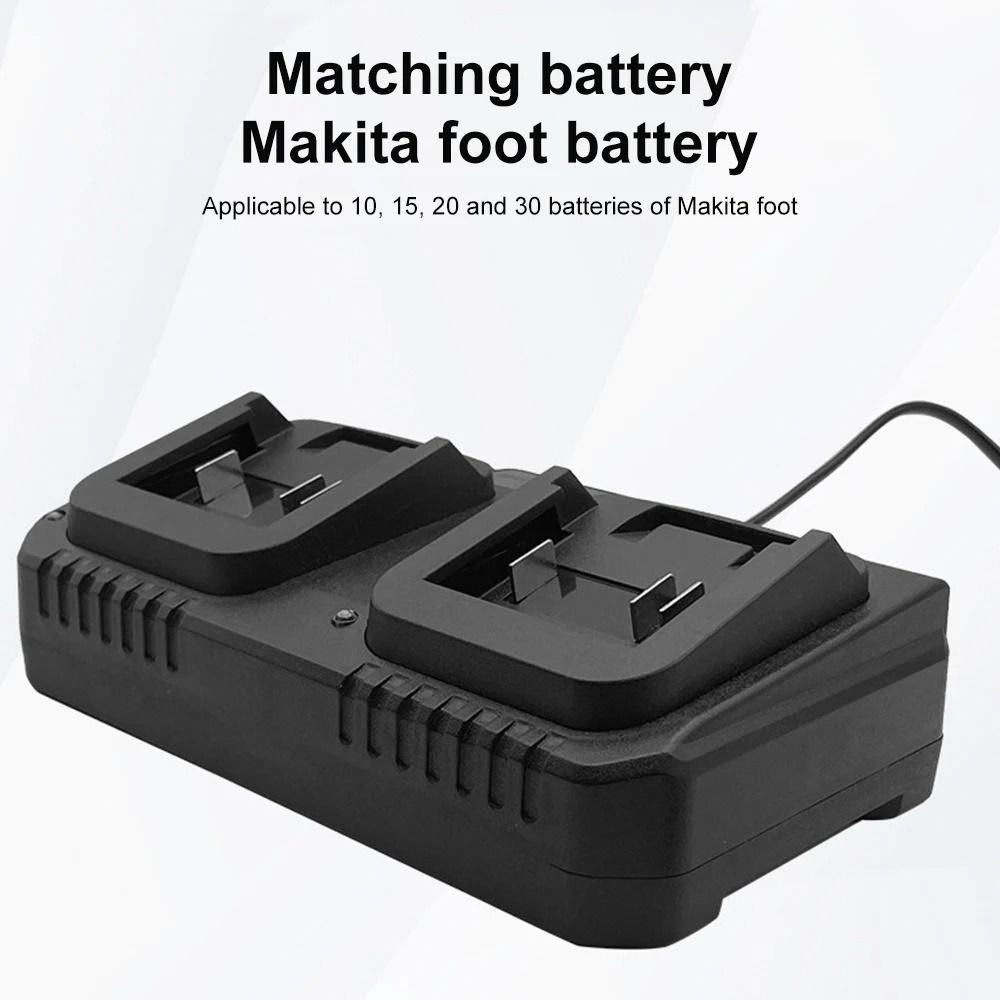 YMIFI 1 Bộ Sạc Nhanh Pin Lithium, 2 Cách EU / US Cắm Pin Sạc, Phụ Kiện Dụng Cụ Sạc Nhanh 3A Cho Makita 18V 21V Pin BL1415 / 1815 / 1830 / 1850