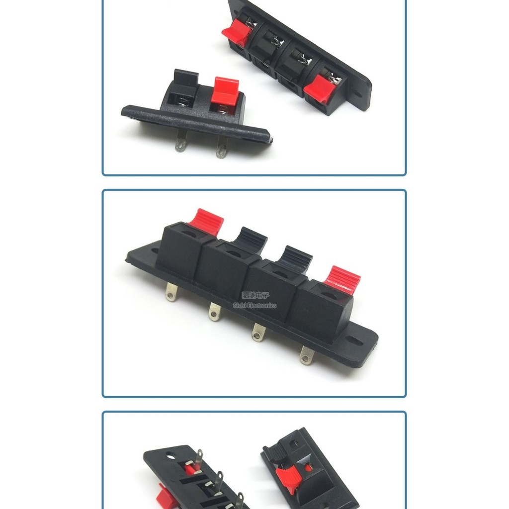 WP2-3 Hai Vị Trí / Bốn Vị Trí Loa Cáp Kẹp Loa Kẹp Kết Nối Kẹp Breadboard Clip / Cáp Âm Thanh 2P / 4P