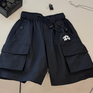 Mùa hè bé trai màu đen giản dị quần short