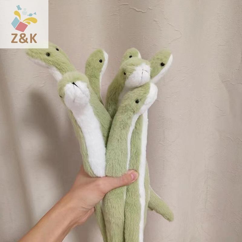 ZK 1 Con Bò Sát Có Thể Uốn Cong Mô Phỏng Rắn Sang Trọng Trang Trí Nhà 40cm Thú Nhồi Bông Xanh Rắn Sang Trọng Búp Bê Bông Mềm Trang Trí VN