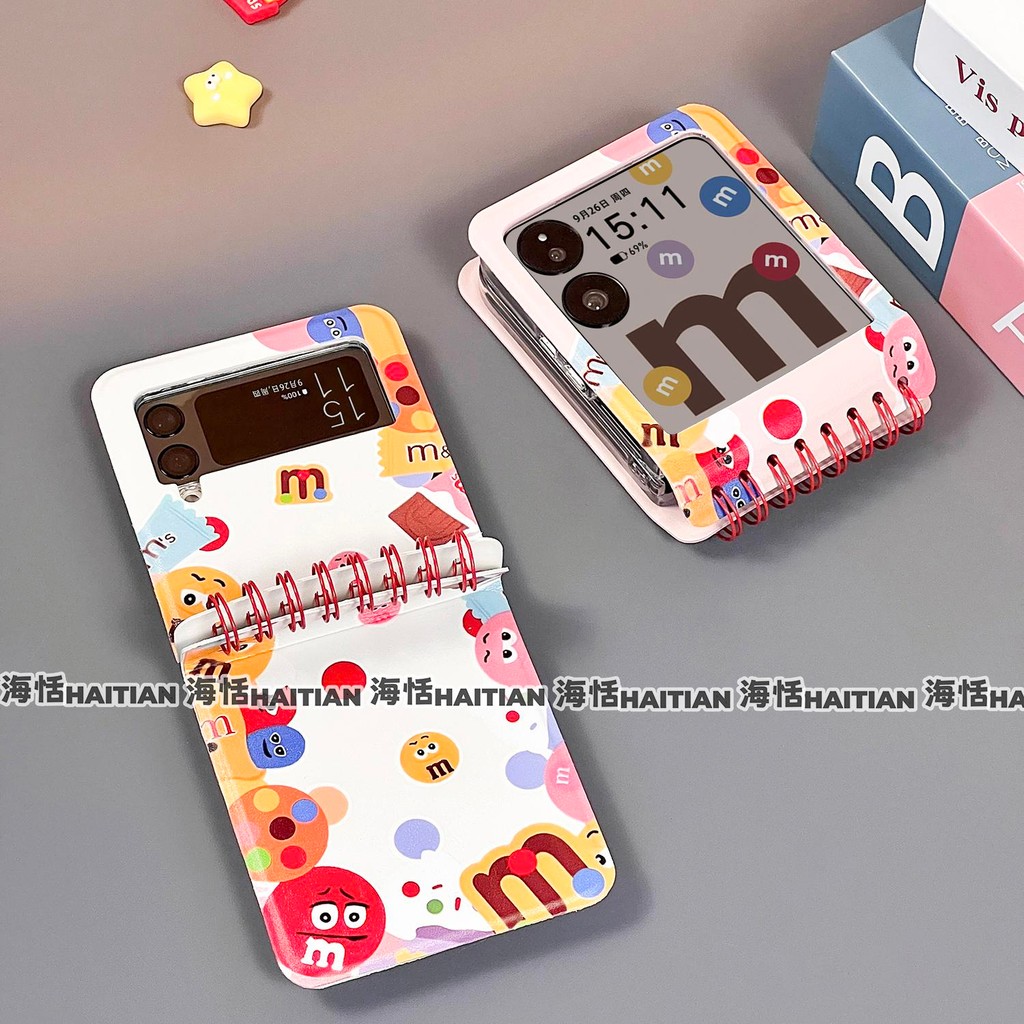 Ốp Điện Thoại Notebook Sáng Tạo Thích Hợp Cho Samsung Galaxy Zflip7 Hoạt Hình Dễ Thương Vỏ Bảo Vệ Z Flip 7 6 5 4 3 5G FE N3Flip MixFlip 2 Vỏ Gấp