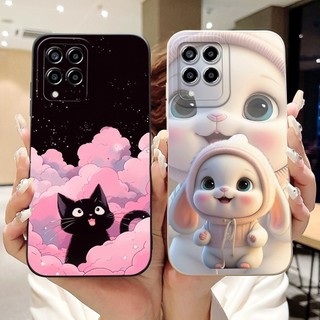 Ốp Hoạt Hình Dễ Thương Cho Samsung Galaxy M33 SM-M336B / M53 5G SM-M536B Vỏ Thỏ Thái Mèo Trái Tim Tình Yêu Vỏ Điện Thoại Silicon Mềm