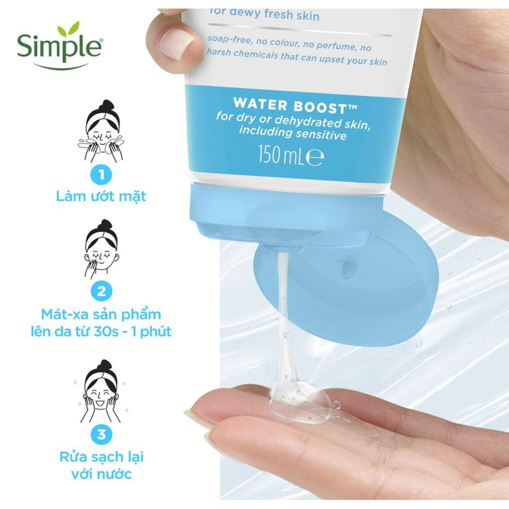 Sữa Rửa Mặt Simple lành tính và hiệu quả cho mọi loại da 50ml (mini)