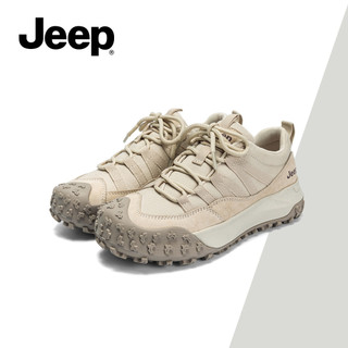 Giày đi bộ đường dài mới mùa thu đông JEEP dành cho nữ - Đế dày màu đen, Đi bộ ngoài trời nhẹ, Giày thể thao thông thường