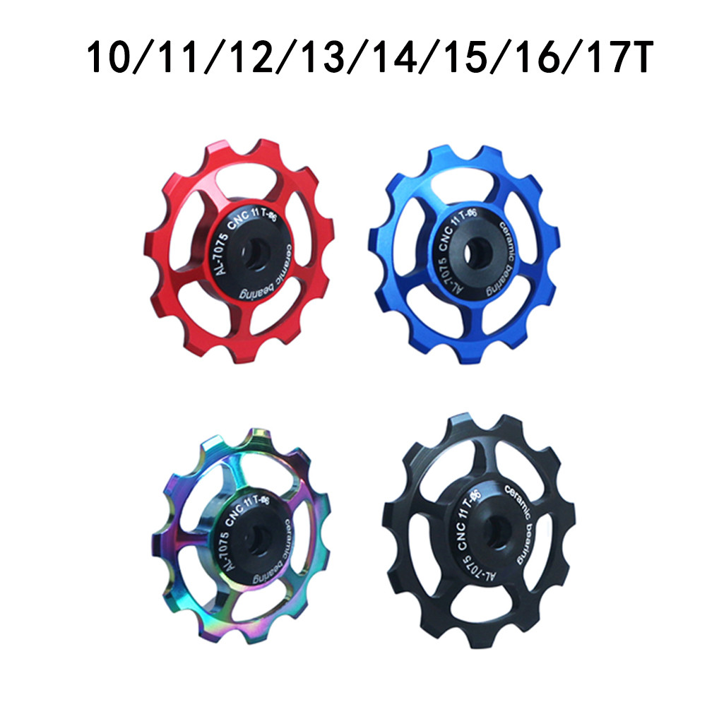 [Cosyh] Bánh xe 11-17T Ròng rọc bằng gốm MTB Vòng bi xe đạp đường trường Derailleur phía sau