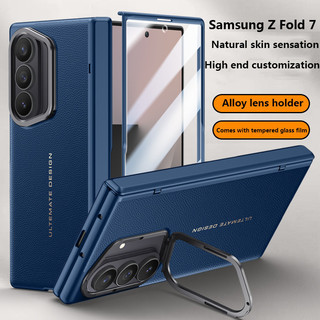 Ốp Da PU Cảm Giác Da Cho Samsung Galaxy Z Fold 7 ZFold7 Fold7 5G Từ Gấp Bản Lề Bảo Vệ Toàn Diện Với Phim Cường Lực