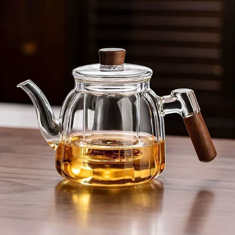 Ấm đun nước chịu nhiệt độ cao dày 700ml Ấm trà thủy tinh chất lượng cao Tách nước trà