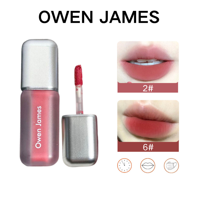 OWEN JAMES Bạc Ống Nhung Matte Lip Tint Hydrating Chống Thấm Nước Không ...