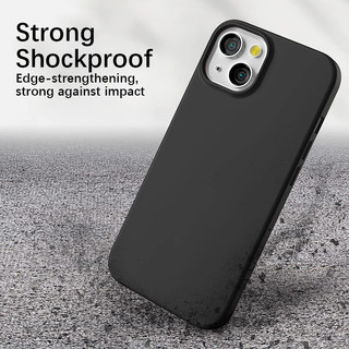 Ốp điện thoại Silicon Mềm Siêu Mỏng Mờ Cho iPhone 16 15 14 13 12 Mini 11 Pro XS Max X XR SE 3 7 8 6S 6 Plus Ốp điện thoại Màu Đen Chắc Chắn