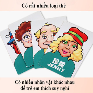 【BabyJoy】Bộ đồ chơi board game đối kháng 2 người,WHO IS IT,Dành Cho Trẻ Em Và Người Lớn Trò Chơi Board Game