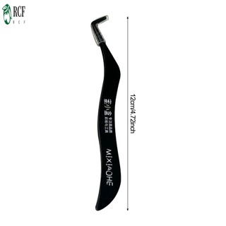 Thép không gỉ Slanted Eye Brow Kẹp Lông Mi Nối Dài Tẩy Lông Nhíp Cho Lông Mi Ghép Hoặc Perming Lông Mi