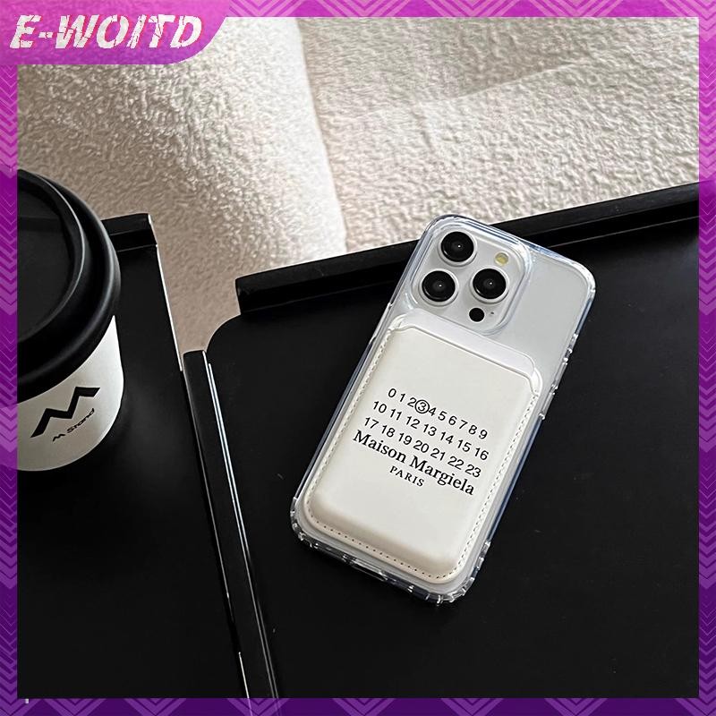 E-WOITD Đơn Giản Từ Điện Thoại Lưng Đựng Thẻ Dành Cho IPhone 15 14 13 12 Cho Magsafe Ví Khe Cắm Túi Cho Thẻ ID Thẻ Ngân Hàng HNVN
