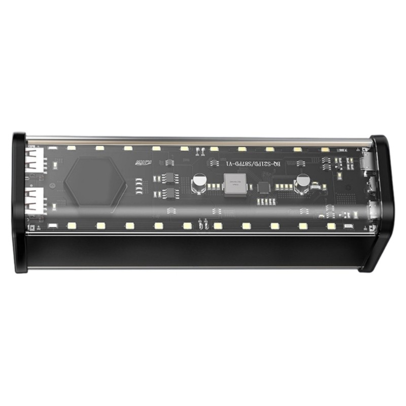 Ốp lưng GODD 8Slot 21700 Vỏ trong suốt Hộp sạc nhanh USB