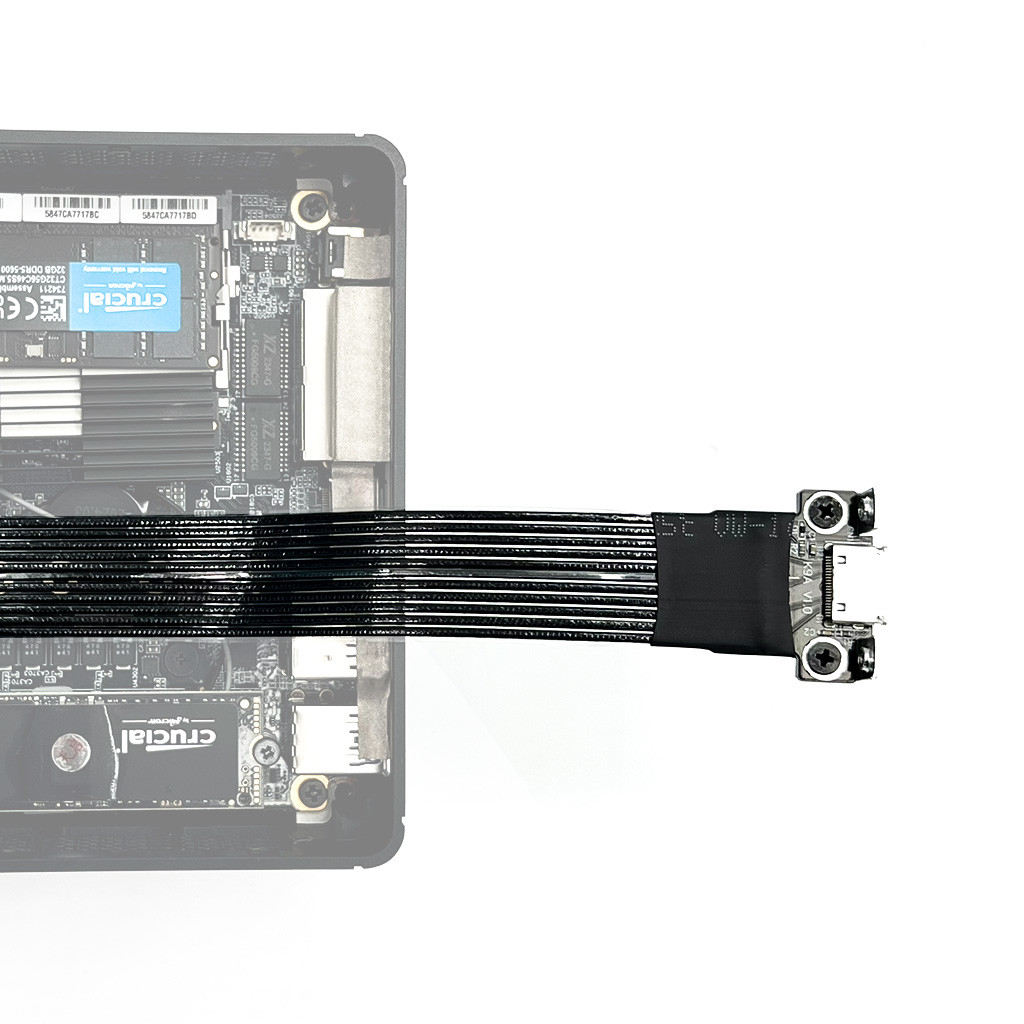 Cáp ADT-Link PCI-E 4.0 X4 Gen4 64Gbps M.2 NVME Sang OCuLink SFF-8611 SFF-8612 Card Đồ Họa Cáp Nối Dài Bên Ngoài