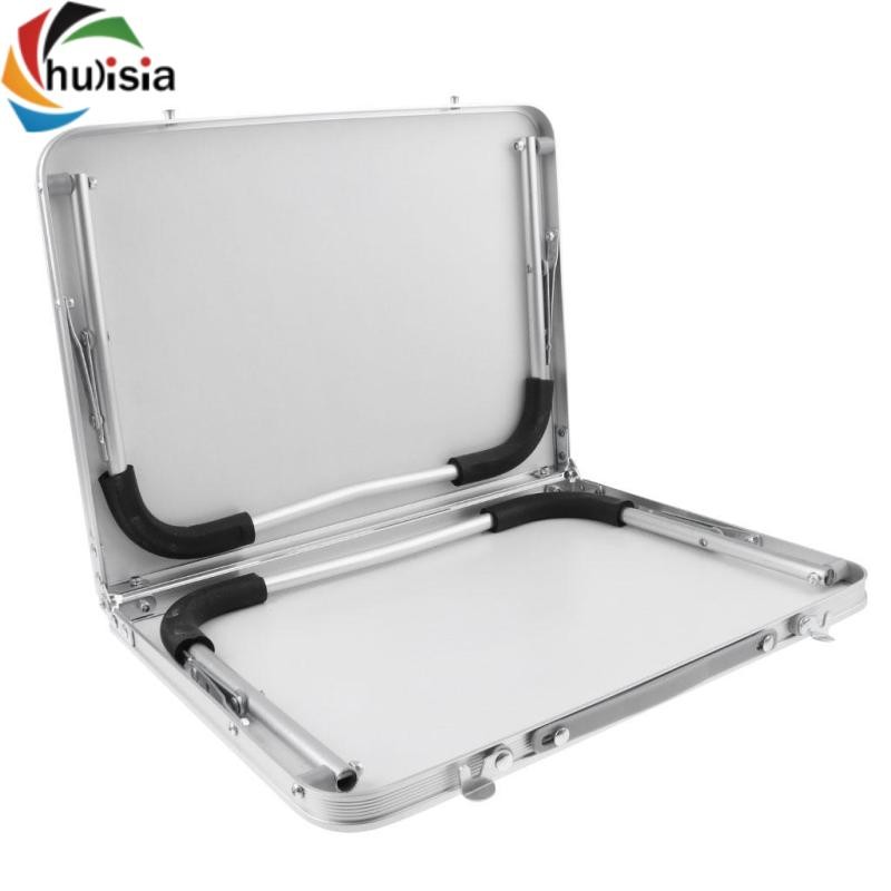 chulisia Bàn dã ngoại gấp Bàn cắm trại di động siêu nhẹ có tay cầm gấp kích thước 41x30.5x4cm