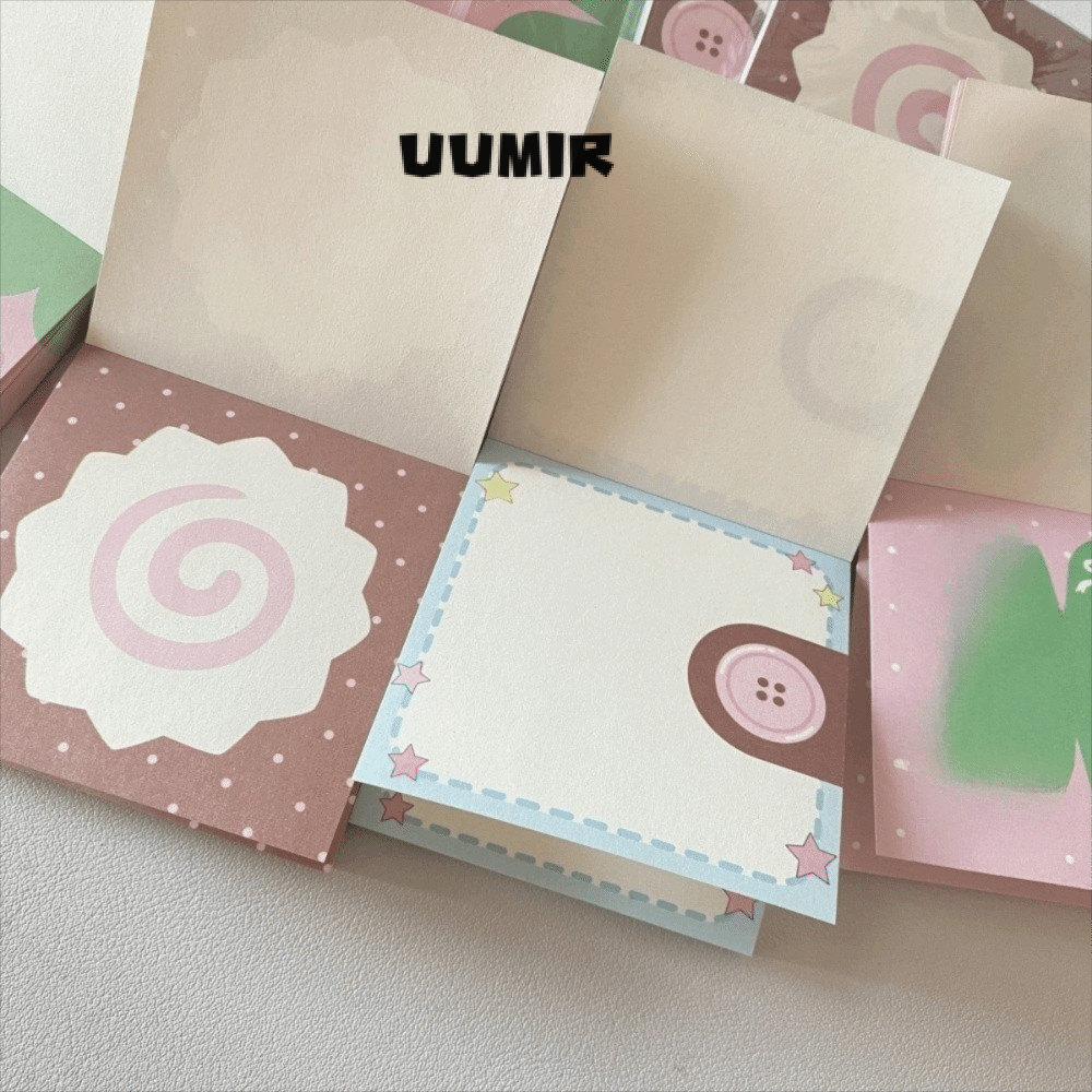 UUMIR Memo Pad, Bánh Cá Di Động Scratch Note Pads, Dễ Thương 50 Tờ Dâu ...