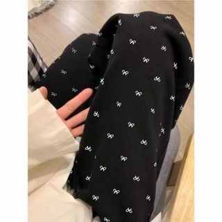 Quần Dài Ống Rộng Cạp Chun Nữ Đũi Mát Nơ Mặc Nhà