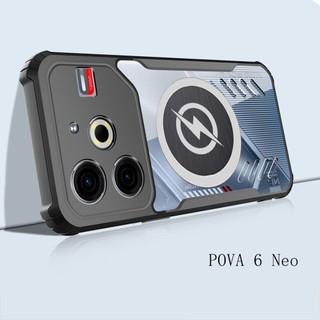 Vỏ Trong Suốt Cho Tecno Pova 7 6 Pro 5G 4G Pova 7 Ultra 6 Neo 5G Tecno Pova Slim 5G Vỏ Bảo Vệ Tản Nhiệt Từ Tính NO.05-06