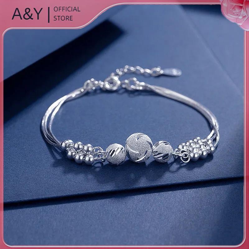 A & Y Hạt May Mắn Nhiều Lớp Dây Xích Vòng Tay Cho Nữ Thời Trang Tiệc Cưới Trang Sức Người Yêu Quà Tặng.